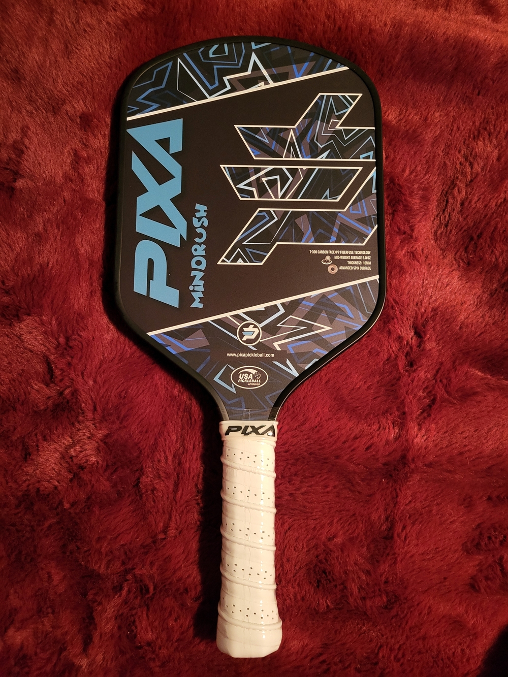 PIXA Mindrush Blue Geometric Pickleball Paddle NWOT